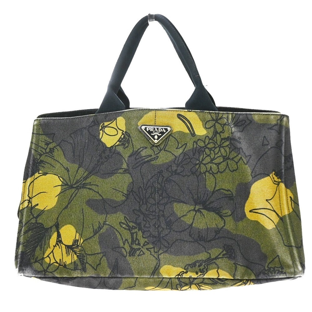 Prada Canapa Printed Canvas Large
